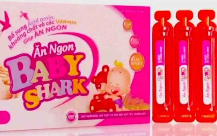 Sản phẩm thực phẩm BABY SHARK do Công ty TNHH công nghệ Herbitech làm giả.