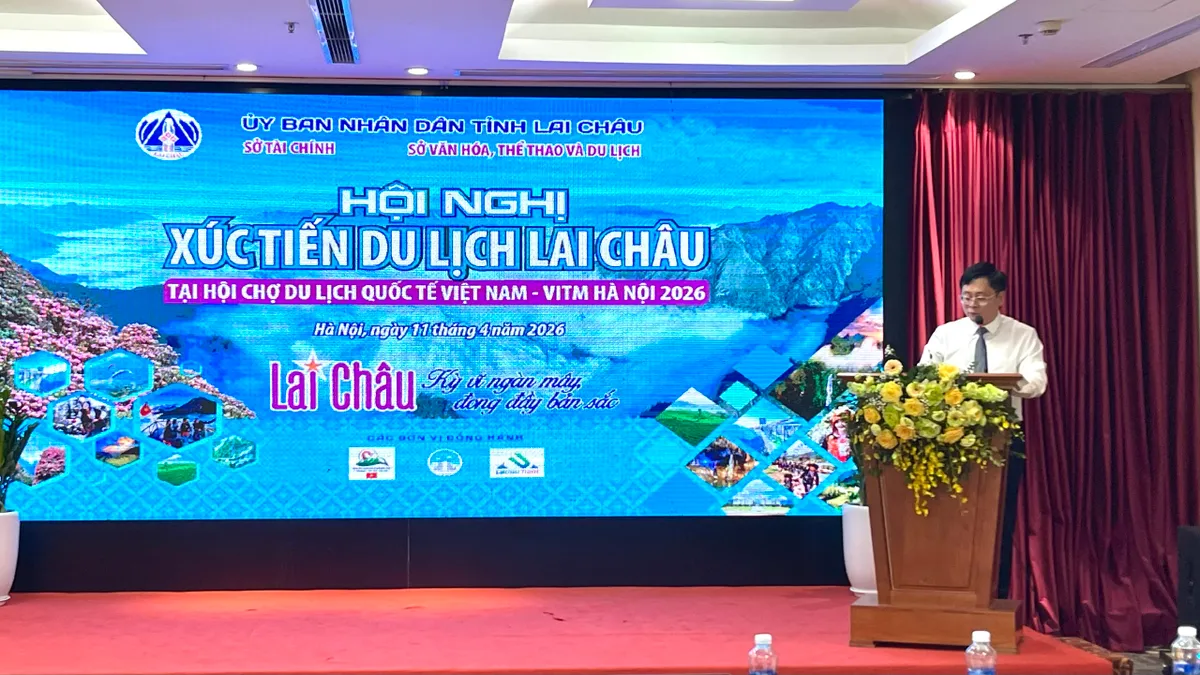 Lai Ch&acirc;u mang "kỳ vĩ ng&agrave;n m&acirc;y, đong đầy bản sắc" đến Hội chợ Du lịch Quốc tế VITM H&agrave; Nội 2026- Ảnh 1.