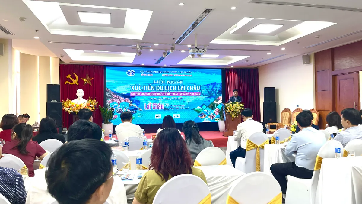 Lai Ch&acirc;u mang "kỳ vĩ ng&agrave;n m&acirc;y, đong đầy bản sắc" đến Hội chợ Du lịch Quốc tế VITM H&agrave; Nội 2026- Ảnh 6.