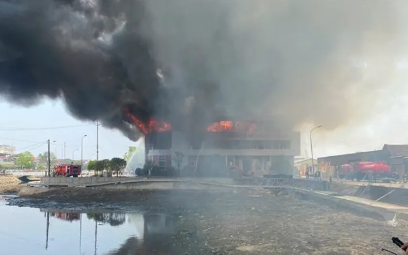 Vụ cháy tại Công ty TNHH Chế biến gỗ và thương mại Hào Quang 