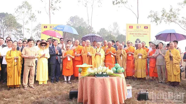 Khởi công xây dựng Chính điện Khu điện thờ các Anh hùng liệt sĩ Việt - Lào- Ảnh 3. Khởi công xây dựng Chính điện Khu điện thờ các Anh hùng liệt sĩ Việt - Lào- Ảnh 3.