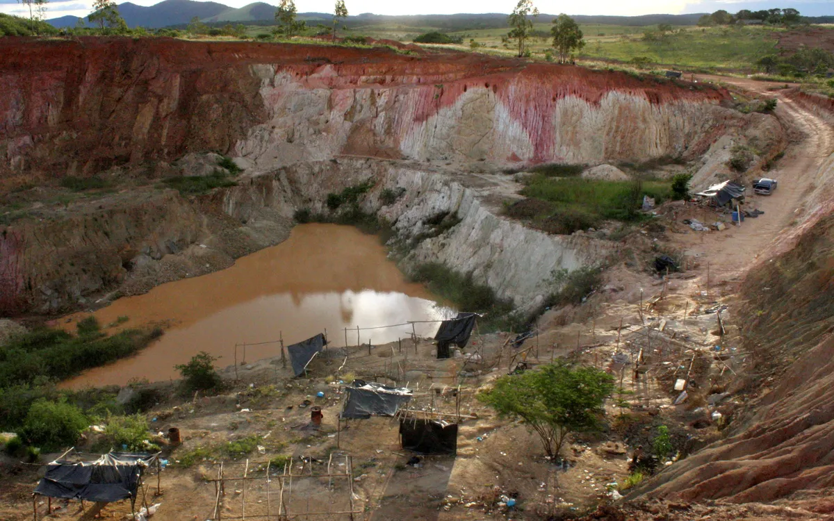 Mỏ vàng sập tại El Callao, bang Bolivar (Venezuela) ngày 24/8/2010. (Ảnh tư liệu: Reuters)
