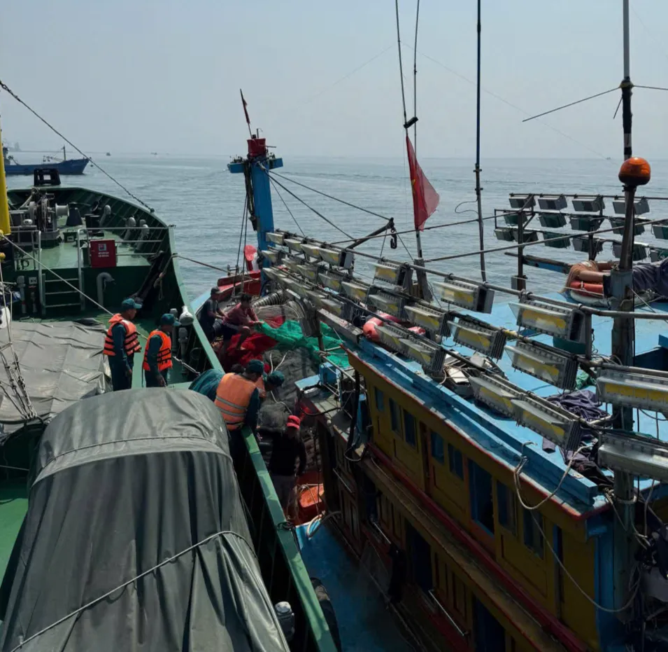 Đ&agrave; Nẵng: Hải đội D&acirc;n qu&acirc;n thường trực kịp thời cứu hộ t&agrave;u c&aacute; gặp nạn tr&ecirc;n biển- Ảnh 2.