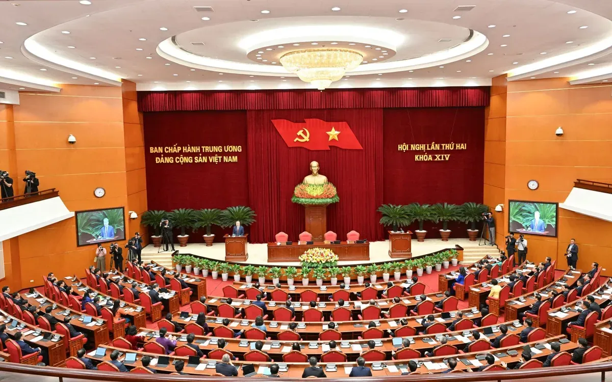 Truyền h&igrave;nh trực tiếp Hội nghị to&agrave;n quốc qu&aacute;n triệt Nghị quyết Trung ương 2 kh&oacute;a XIV từ 8h ng&agrave;y 13/4- Ảnh 1.