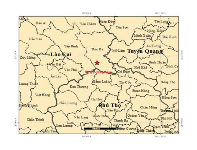 Động đất mạnh 3 độ xảy ra tại x&atilde; Th&aacute;c B&agrave;, L&agrave;o Cai - Ảnh 1.