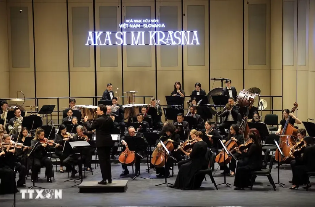 Tổng B&iacute; thư, Chủ tịch nước T&ocirc; L&acirc;m v&agrave; Thủ tướng Slovakia dự h&ograve;a nhạc hữu nghị Việt Nam - Slovakia- Ảnh 2.