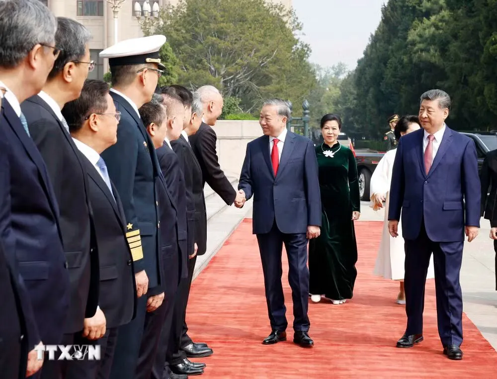 Lễ đ&oacute;n Tổng B&iacute; thư, Chủ tịch nước T&ocirc; L&acirc;m thăm cấp Nh&agrave; nước đến Trung Quốc- Ảnh 4.