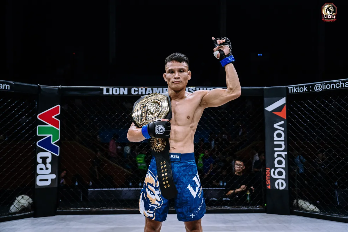 LION Championship trở lại với trận bảo vệ đai v&ocirc; địch hạng 56kg của L&ecirc; Văn Tuần- Ảnh 1.
