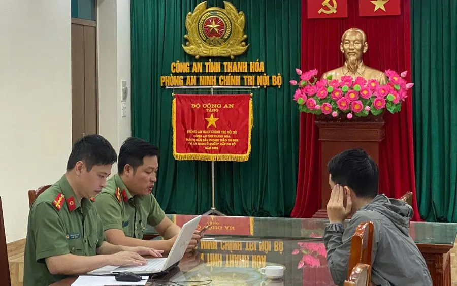 Đối tượng Đ.H.A làm việc tại cơ quan công an.