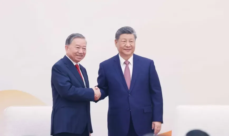 Tổng B&iacute; thư, Chủ tịch nước T&ocirc; L&acirc;m: Thanh ni&ecirc;n tiếp tục l&agrave; cầu nối quan trọng vun đắp t&igrave;nh hữu nghị Việt - Trung - Ảnh 1.