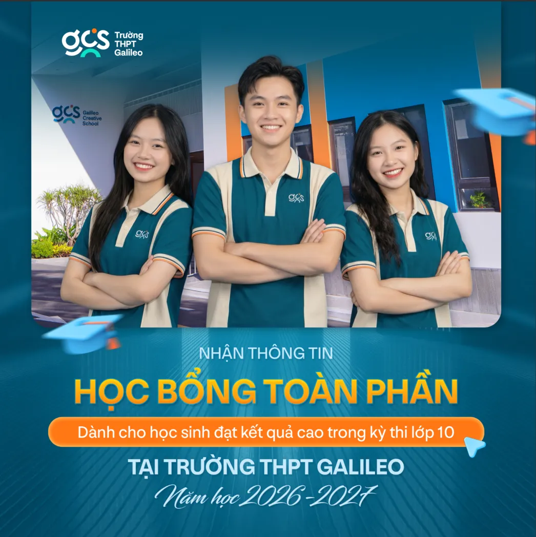 THPT Galileo trao học bổng to&agrave;n phần cho học sinh đạt kết quả xuất sắc kỳ thi v&agrave;o lớp 10 của Sở GD&ĐT- Ảnh 1.