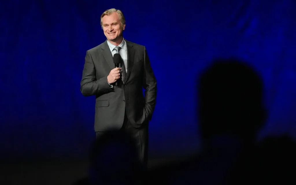 Đạo diễn Christopher Nolan tại CinemaCon ngày 15/4 (giờ địa phương). (Ảnh: AP)