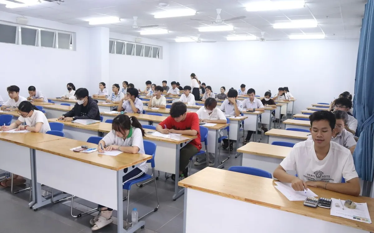 Thí sinh dự Kỳ thi Đánh giá năng lực do Đại học Quốc gia TP Hồ Chí Minh. 