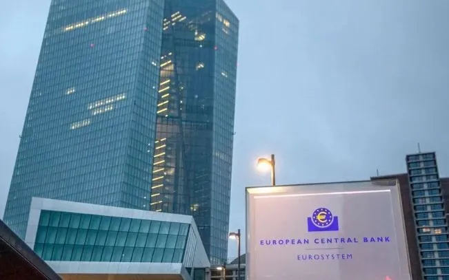 Trụ sở Ngân hàng Trung ương châu Âu (ECB) ở Frankfurt am Main, Đức. (Ảnh: AFP/TTXVN)