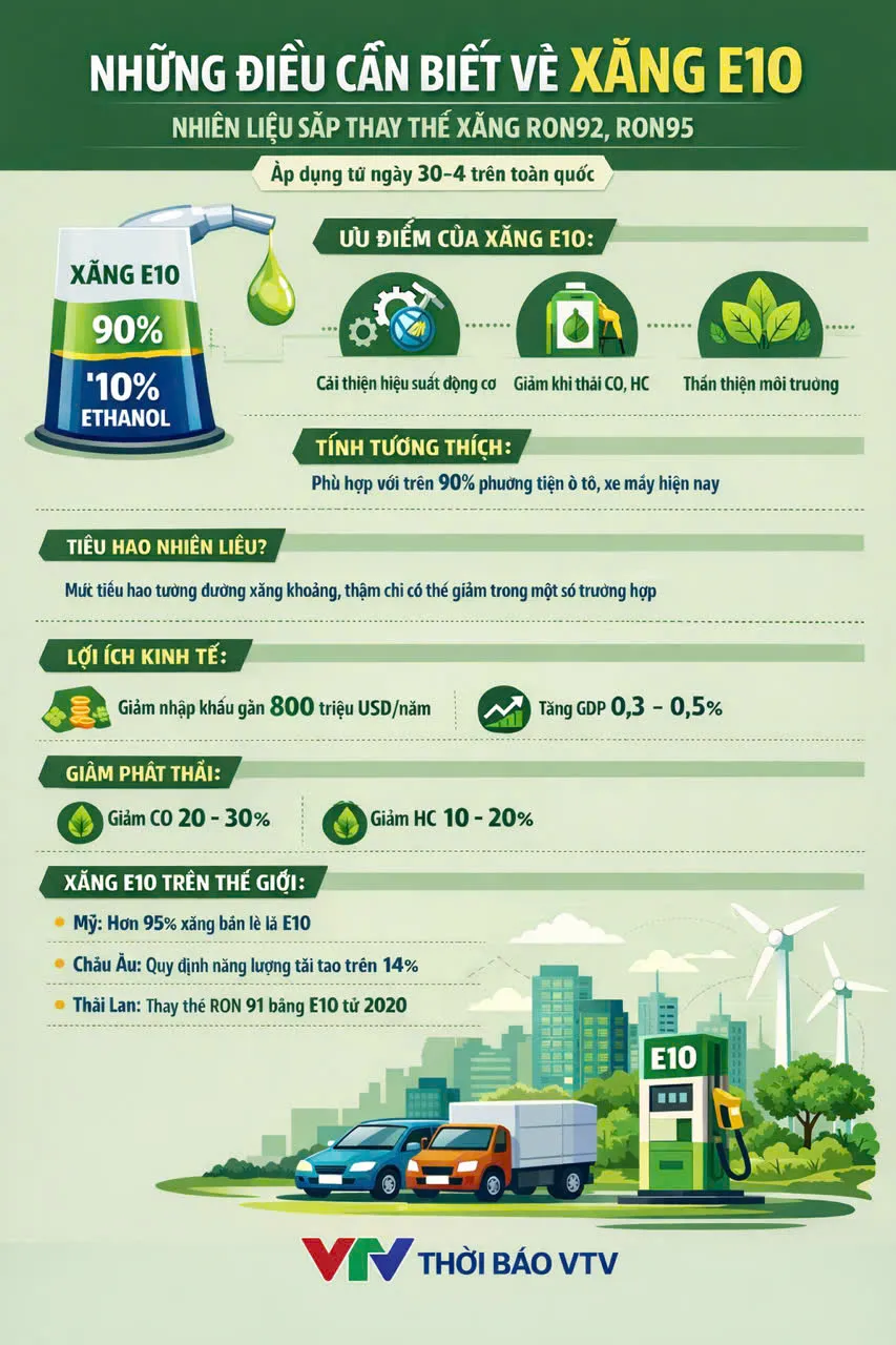 Những điều cần biết về xăng E10 - Ảnh 1.