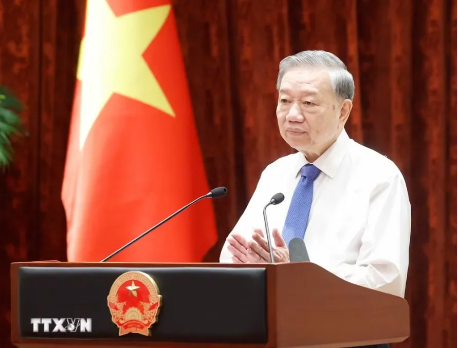 Tổng B&iacute; thư, Chủ tịch nước: Gi&agrave; l&agrave;ng, trưởng bản g&oacute;p phần củng cố khối đại đo&agrave;n kết to&agrave;n d&acirc;n tộc - Ảnh 2.