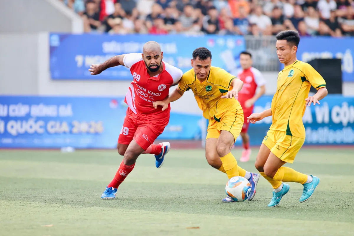 Thiên Khôi "xưng vương" tại Siêu Cúp bóng đá 7 người Quốc gia 2026- Ảnh 1.