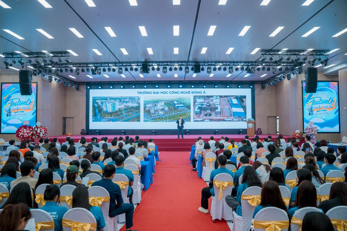 Festival tuyển dụng EAUT 2026: Kết nối gi&aacute;o dục &ndash; doanh nghiệp, mở rộng cơ hội việc l&agrave;m cho sinh vi&ecirc;n - Ảnh 1.