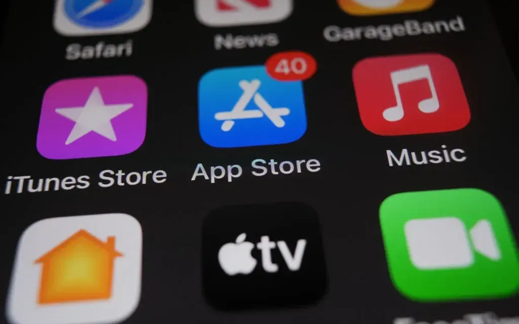 Ảnh minh họa App Store trên thiết bị di động (Ảnh: Getty Images)