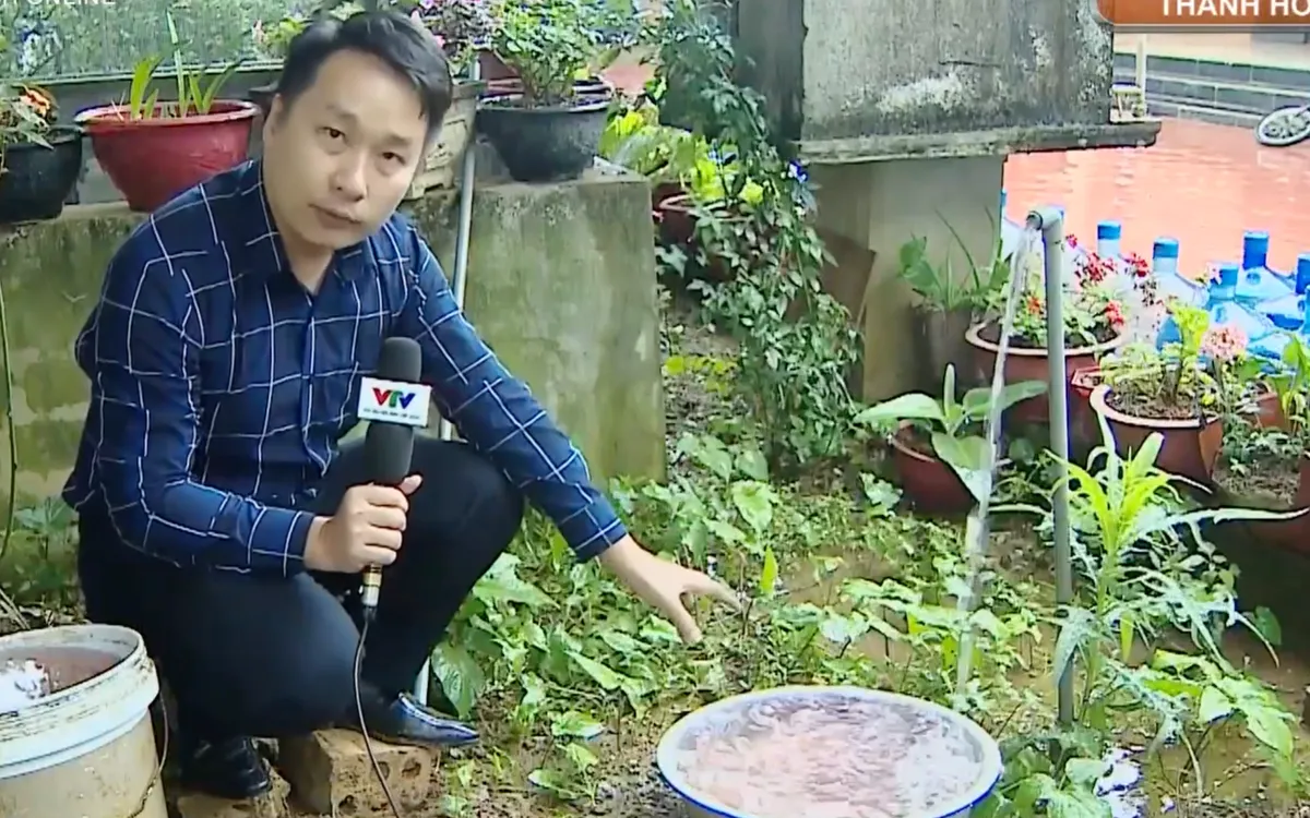 Nước giếng ở Thanh H&oacute;a đổi m&agrave;u bất thường- Ảnh 1.