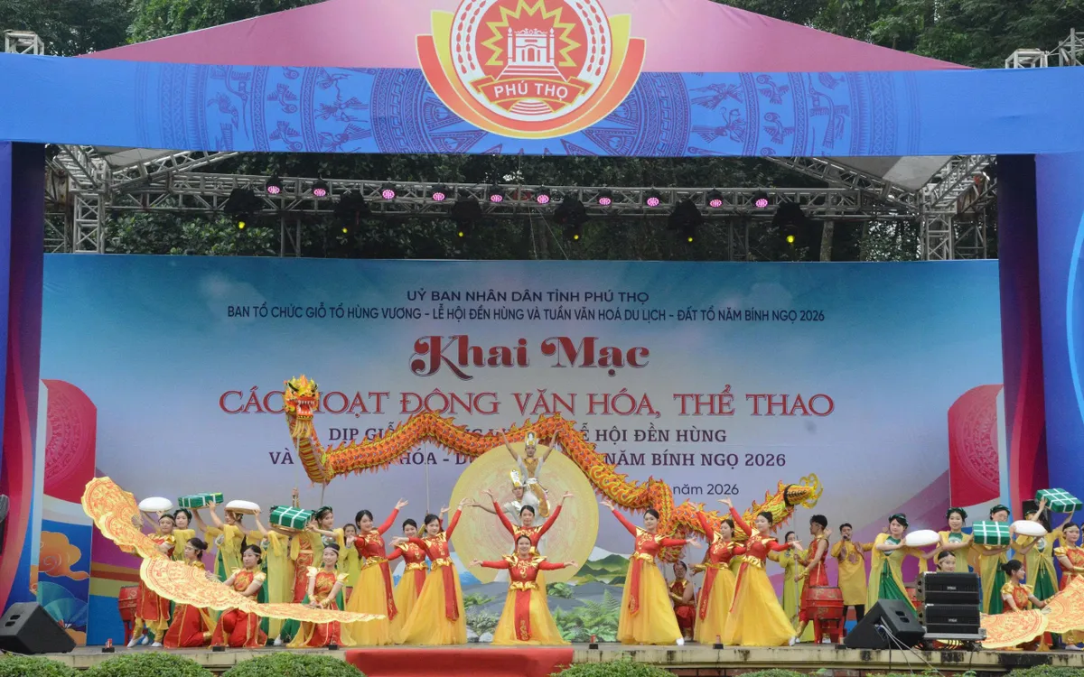 Sôi nổi các hoạt động văn hóa, thể thao dịp Giỗ Tổ Hùng Vương 2026.