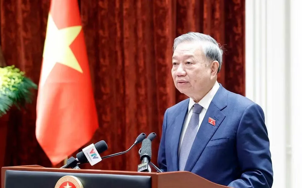 Tổng Bí thư, Chủ tịch nước Tô Lâm phát biểu. (Ảnh: TTXVN)