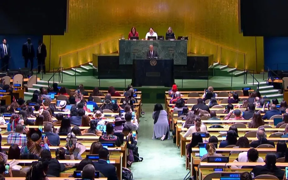 Tổng Thư ký Liên hợp quốc António Guterres phát biểu tại New York, ngày 20/4/2026. (Ảnh: AP)