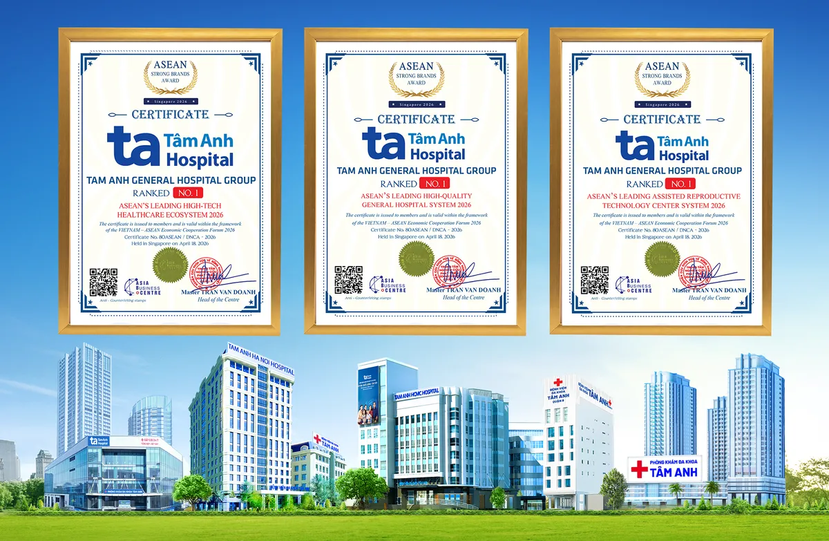 BVĐK T&acirc;m Anh nhận 3 giải Top 1 ASEAN 2026, khẳng định vị thế y tế Việt Nam- Ảnh 1.