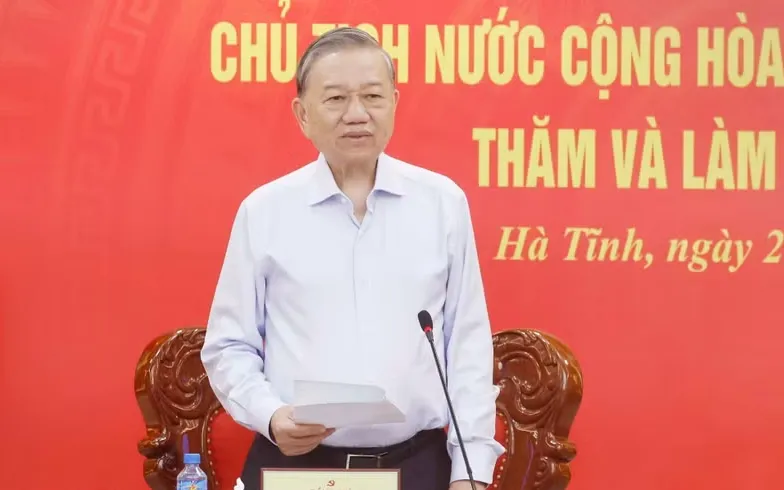 Tổng Bí thư, Chủ tịch nước Tô Lâm phát biểu. (Ảnh: TTXVN)