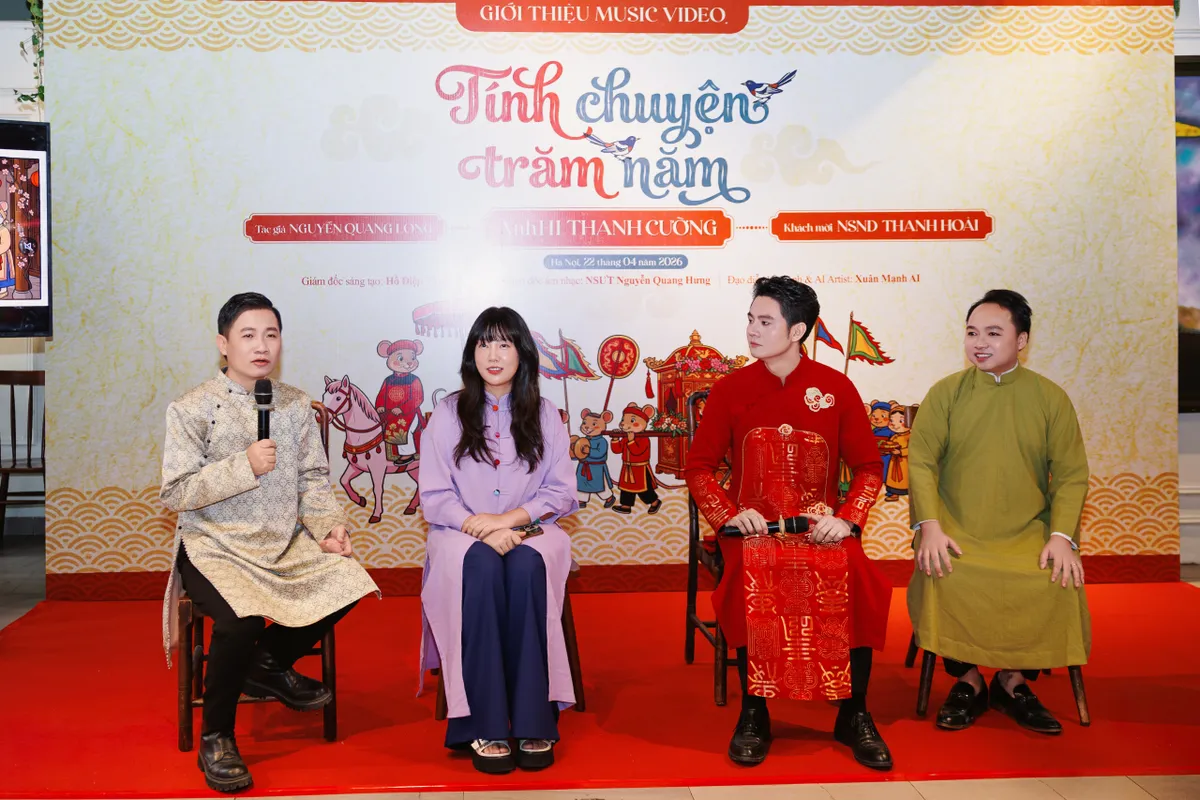Tranh d&acirc;n gian Đ&ocirc;ng Hồ th&agrave;nh nguồn cảm hứng cho MV "T&iacute;nh chuyện trăm năm"- Ảnh 1.