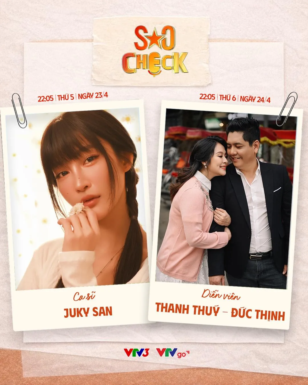 Juky San v&agrave; vợ chồng Thanh Th&uacute;y - Đức Thịnh sẽ "đổ bộ" Sao Check tuần n&agrave;y!- Ảnh 1.