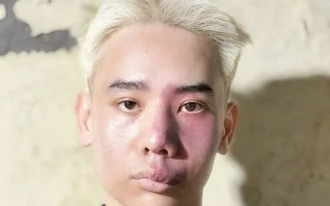 Đối tượng Nguyễn Phương Nam tại cơ quan Công an