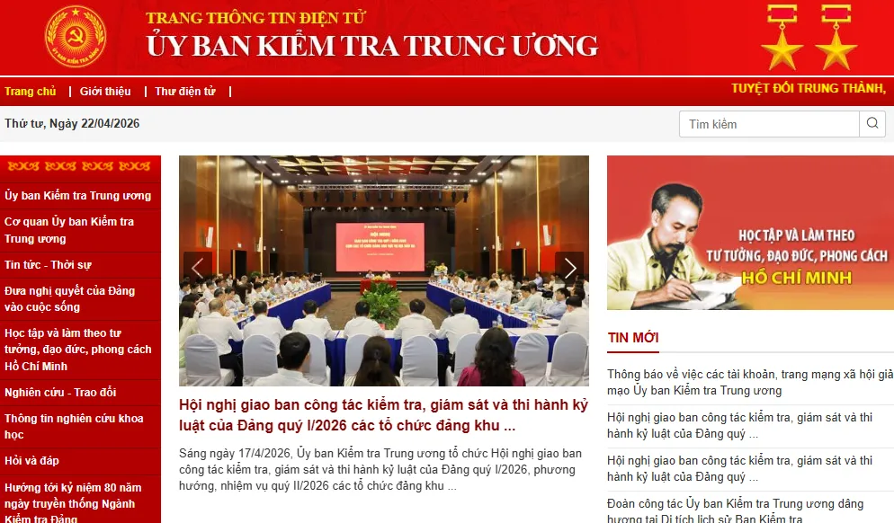 Nhiều t&agrave;i khoản, trang mạng x&atilde; hội giả mạo Ủy ban Kiểm tra Trung ương - Ảnh 1.