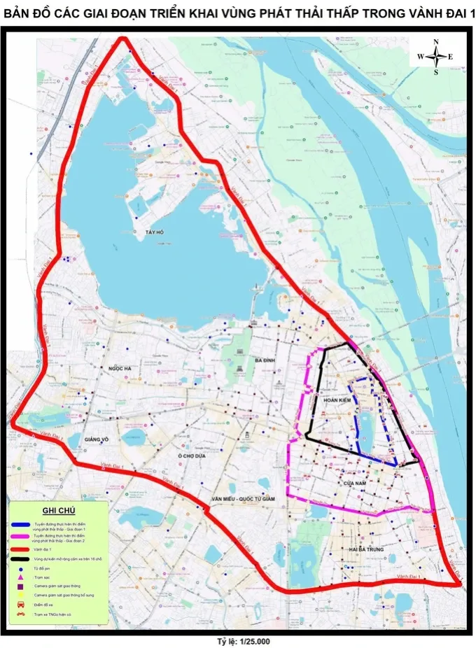 11 phố trung t&acirc;m H&agrave; Nội dự kiến cấm xe m&aacute;y xăng cuối tuần để th&iacute; điểm v&ugrave;ng ph&aacute;t thải thấp - Ảnh 2.