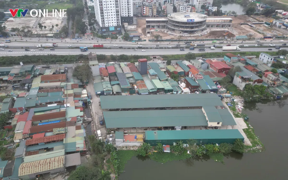 Khu chợ cá Yên Sở và khu vực Dự án Văn phòng làm việc, giao dịch giới thiệu sản phẩm và kho chứa hàng của Hợp tác xã Dịch vụ nông nghiệp và Thương mại tổng hợp Sở Thượng.