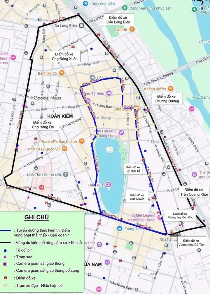 11 phố trung t&acirc;m H&agrave; Nội dự kiến cấm xe m&aacute;y xăng cuối tuần để th&iacute; điểm v&ugrave;ng ph&aacute;t thải thấp - Ảnh 1.