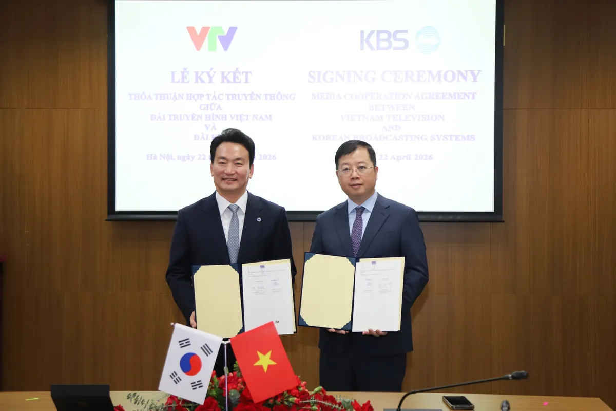 Đ&agrave;i Truyền h&igrave;nh Việt Nam k&yacute; kết Thỏa thuận hợp t&aacute;c truyền th&ocirc;ng với Đ&agrave;i KBS- Ảnh 2.