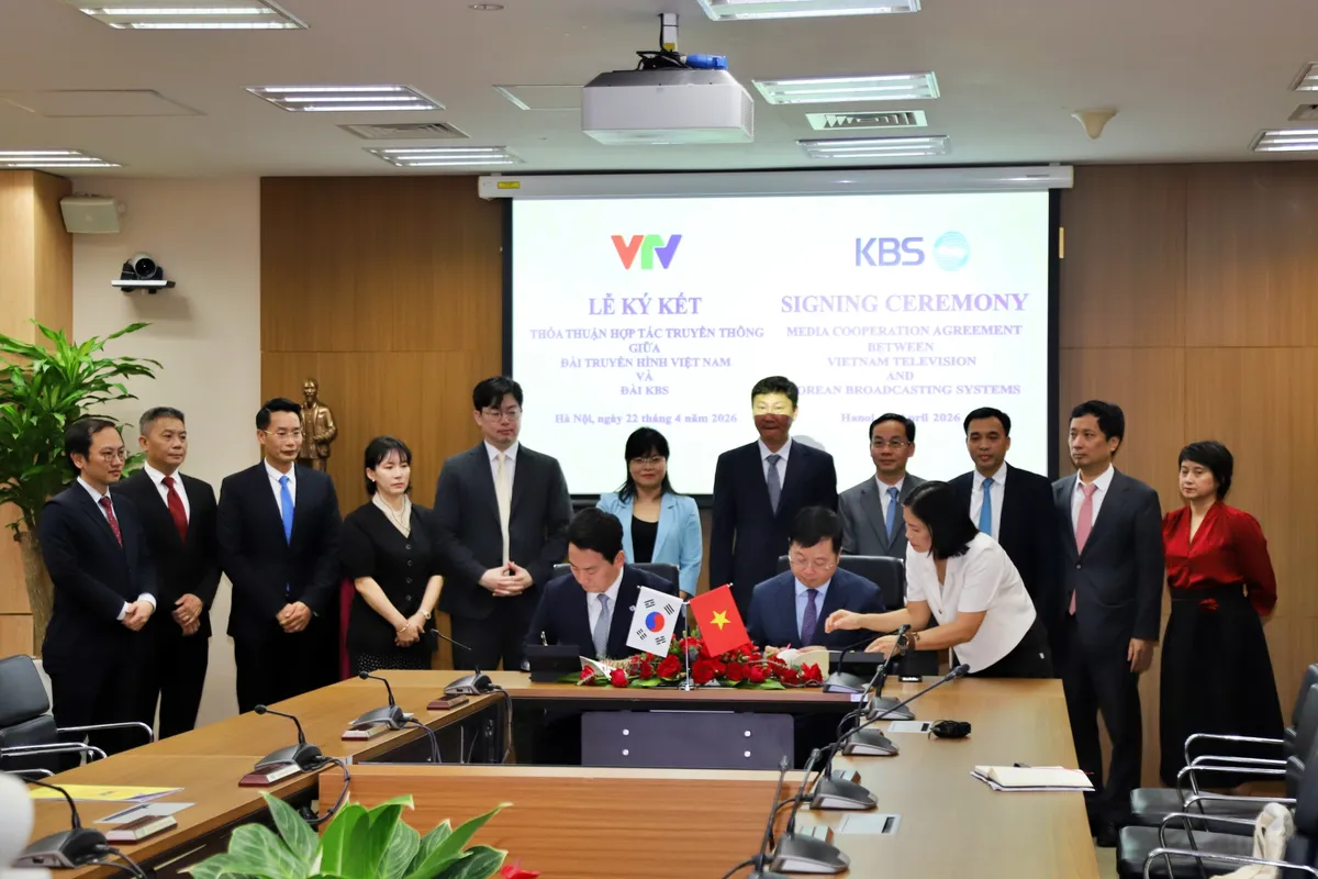 Đ&agrave;i Truyền h&igrave;nh Việt Nam k&yacute; kết Thỏa thuận hợp t&aacute;c truyền th&ocirc;ng với Đ&agrave;i KBS- Ảnh 1.