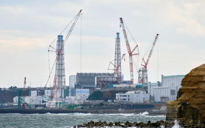 Nhà máy điện hạt nhân Fukushima Daiichi ở Futabacho, Futabagun, tỉnh Fukushima, Nhật Bản.(Ảnh: Tân Hoa Xã)
