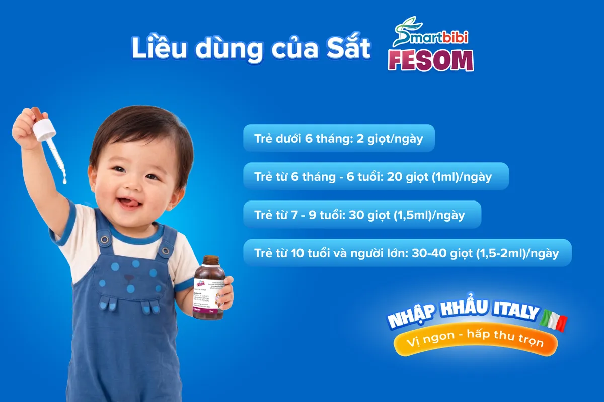 Smartbibi Fesom &ldquo;Sắt vi nang 3 trong 1" hấp thu cao thế hệ mới từ Italy- Ảnh 5.