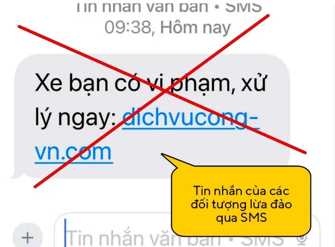 Cảnh b&aacute;o chi&ecirc;u tr&ograve; lừa đảo "phạt nguội" qua website giả mạo dịch vụ c&ocirc;ng  - Ảnh 1.