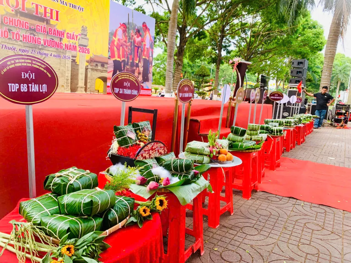 Đắk Lắk: Thi nấu b&aacute;nh chưng, gi&atilde; b&aacute;nh giầy h&uacute;t kh&aacute;ch du lịch- Ảnh 2.
