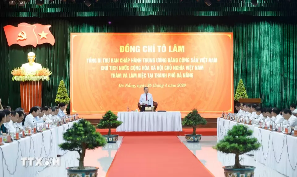 Tổng B&iacute; thư, Chủ tịch nước T&ocirc; L&acirc;m: X&acirc;y dựng Đ&agrave; Nẵng trở th&agrave;nh một cực tăng trưởng lớn của cả nước- Ảnh 1.
