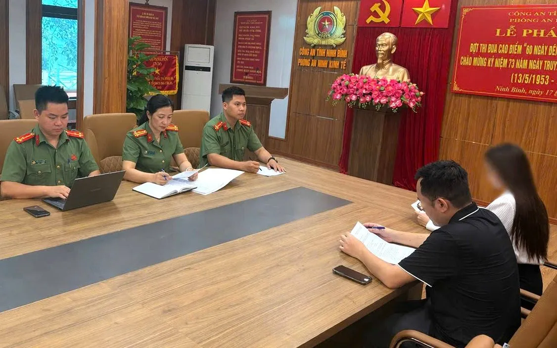 Phòng An ninh kinh tế làm việc với đối tượng vi phạm