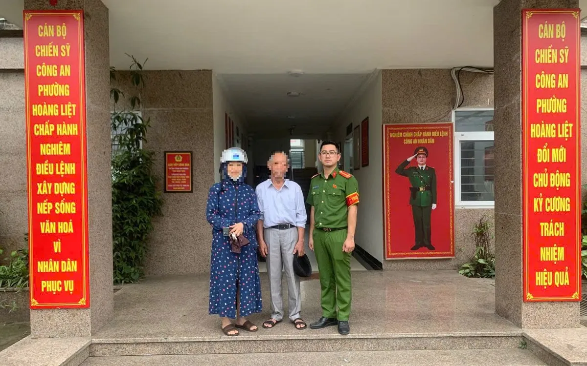 Công an phường Hoàng Liệt kịp thời hỗ trợ cụ ông đi lạc trở về với gia đình