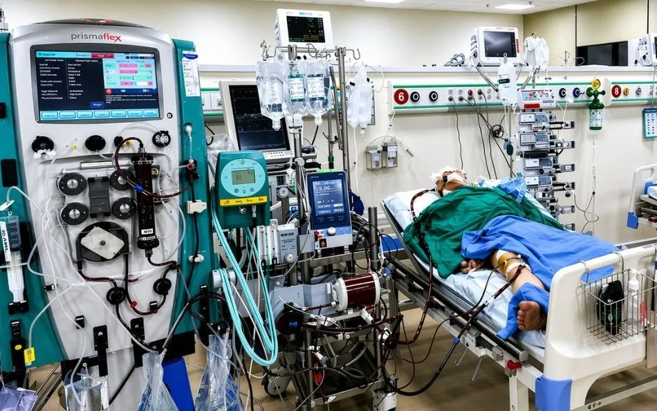 Bệnh nhân đuối nước được cứu sống nhờ can thiệp ECMO. Ảnh: BVCC