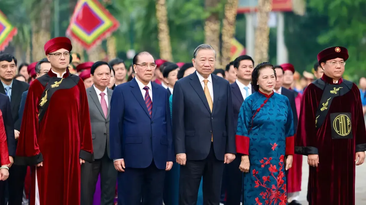 Tổng B&iacute; thư, Chủ tịch nước T&ocirc; L&acirc;m: Giữ nước v&agrave; ph&aacute;t triển đất nước l&agrave; tr&aacute;ch nhiệm của c&aacute;c thế hệ h&ocirc;m nay v&agrave; mai sau- Ảnh 2.