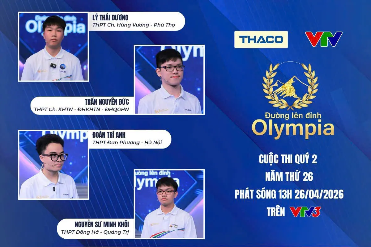 Đường l&ecirc;n đỉnh Olympia: Nam sinh mang cầu truyền h&igrave;nh Chung kết năm đầu ti&ecirc;n về Ph&uacute; Thọ- Ảnh 1.
