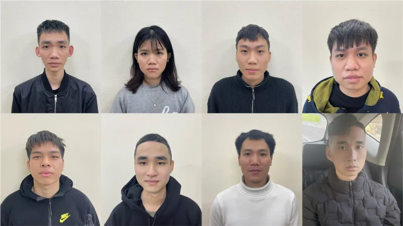 Khởi tố 8 đối tượng mở t&agrave;i khoản ng&acirc;n h&agrave;ng, tiếp tay  cho đường d&acirc;y lừa đảo ở Campuchia- Ảnh 1.
