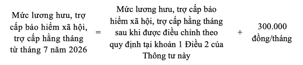 C&aacute;ch t&iacute;nh lương hưu, trợ cấp mới sau khi tăng 8% từ 1/7 - Ảnh 3.